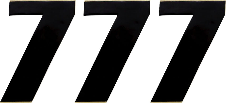 MOOSE Racing Number Mse #7 4.5 Black