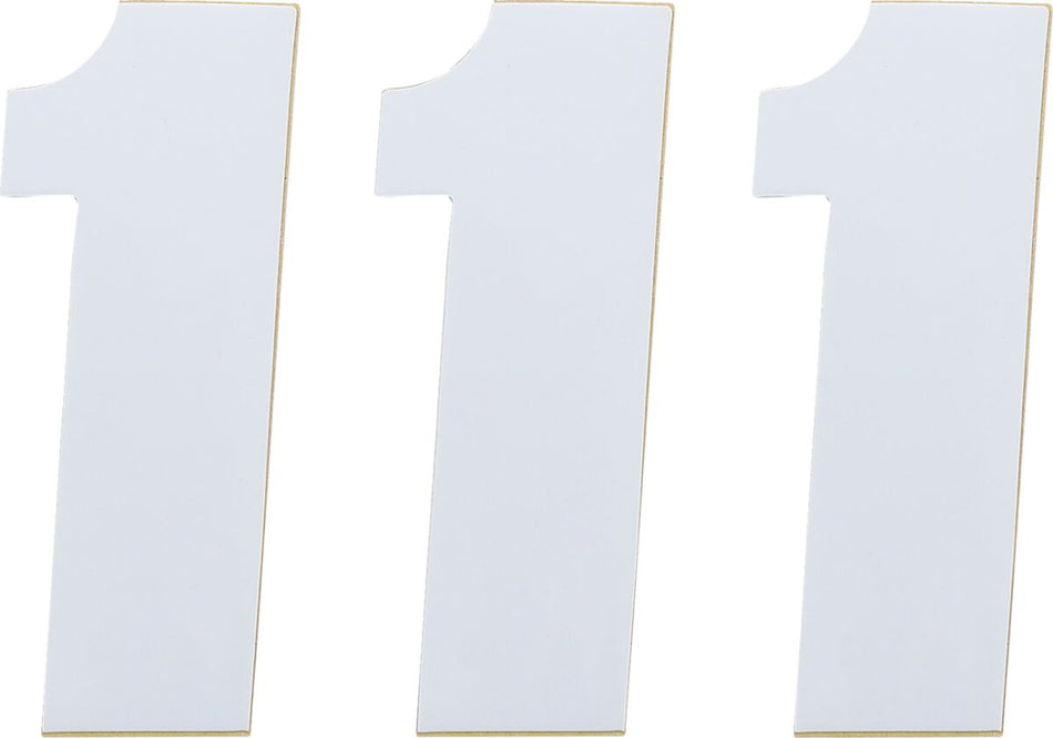 MOOSE Racing Number Mse #1 4.5 White