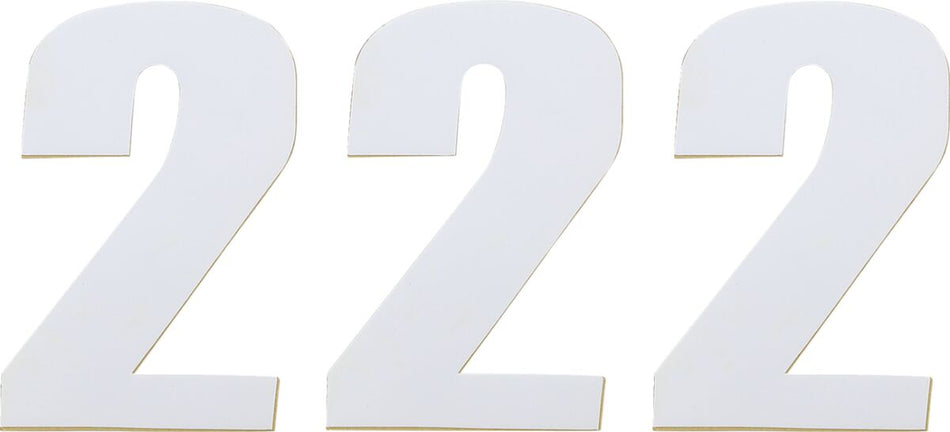 MOOSE Racing Number Mse #2 4.5 White