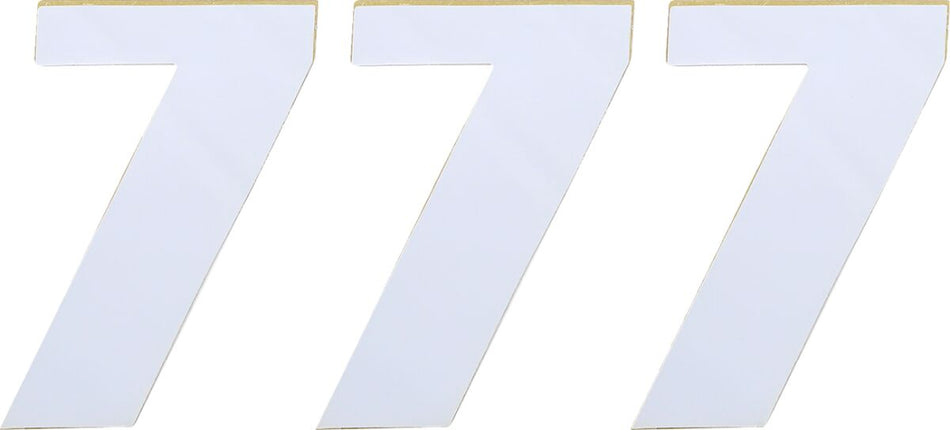 MOOSE Racing Number Mse #7 4.5 White