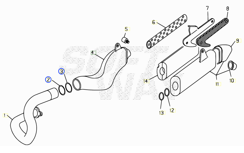 Jitsie Exhaust Silencer O-Ring Viton 28.25X33.49X2.62MM Beta Techno/Rev 95-08