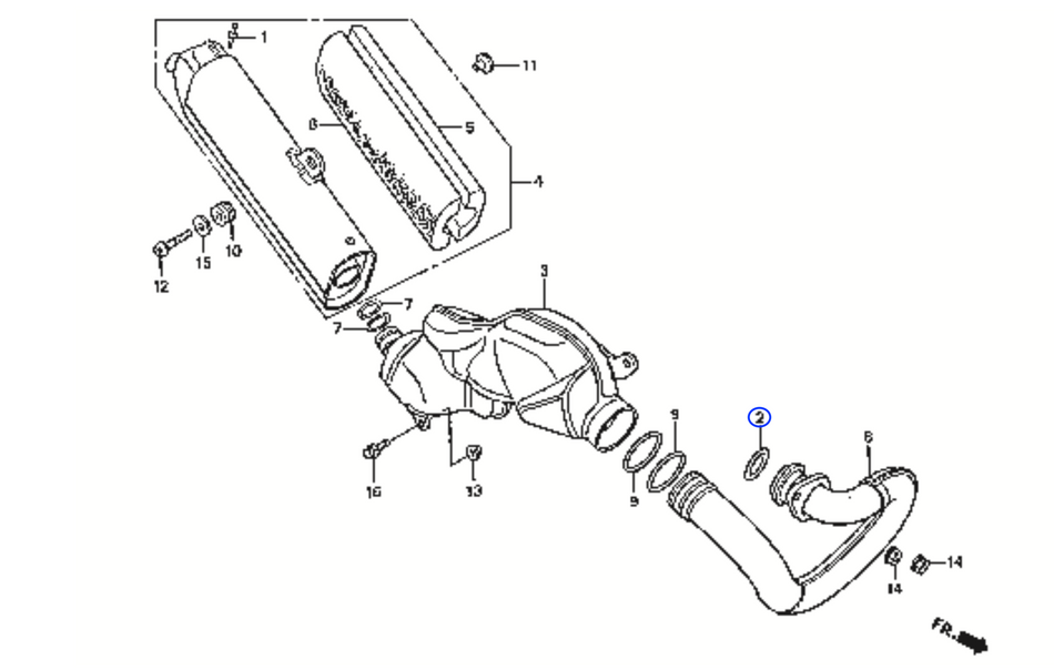 Jitsie Exhaust Pipe/Cylinder Gasket Metal 41X49.5X5.3MM Montesa 315 97-04