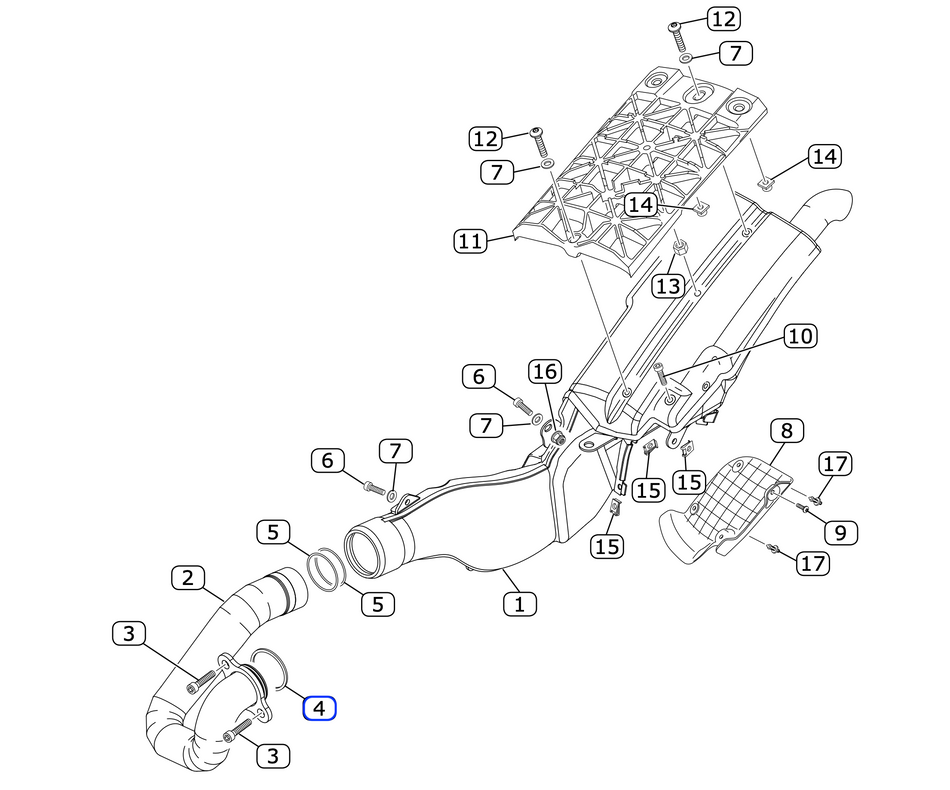 Jitsie Exhaust Pipe/Cylinder Gasket Metal 38X45.2X2.5MM Vertigo 16-25
