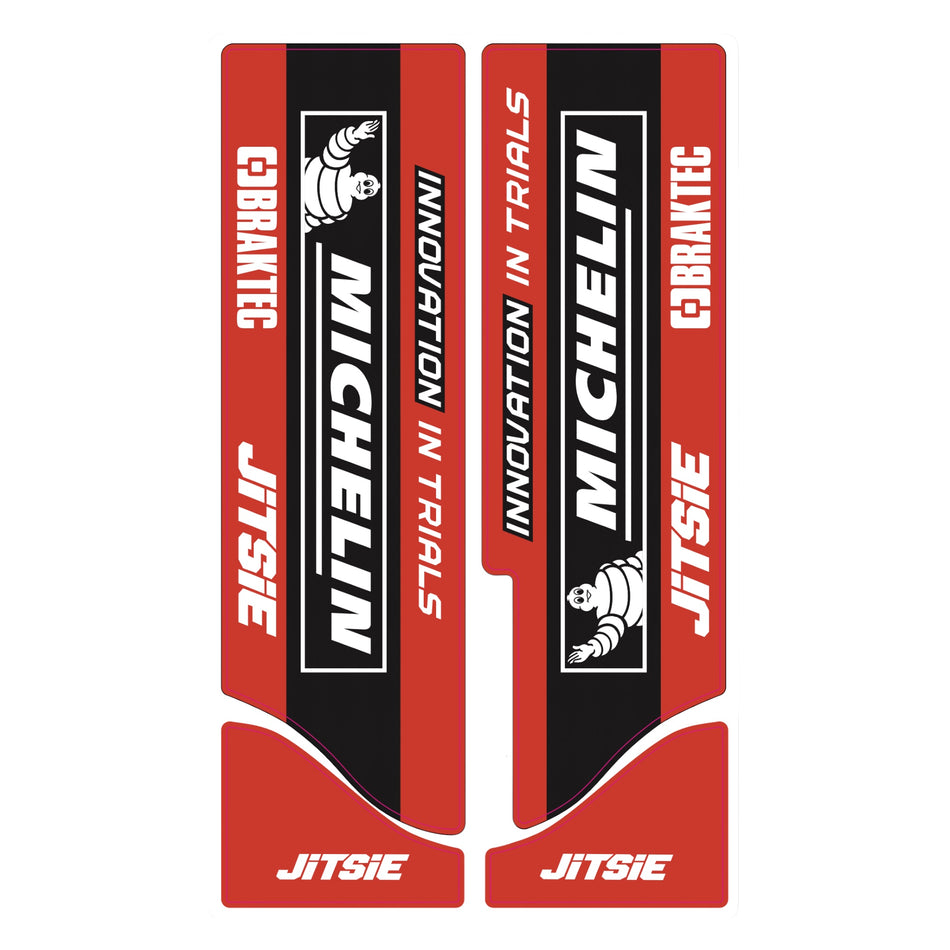 Jitsie Paioli Fork Stickers Michelin