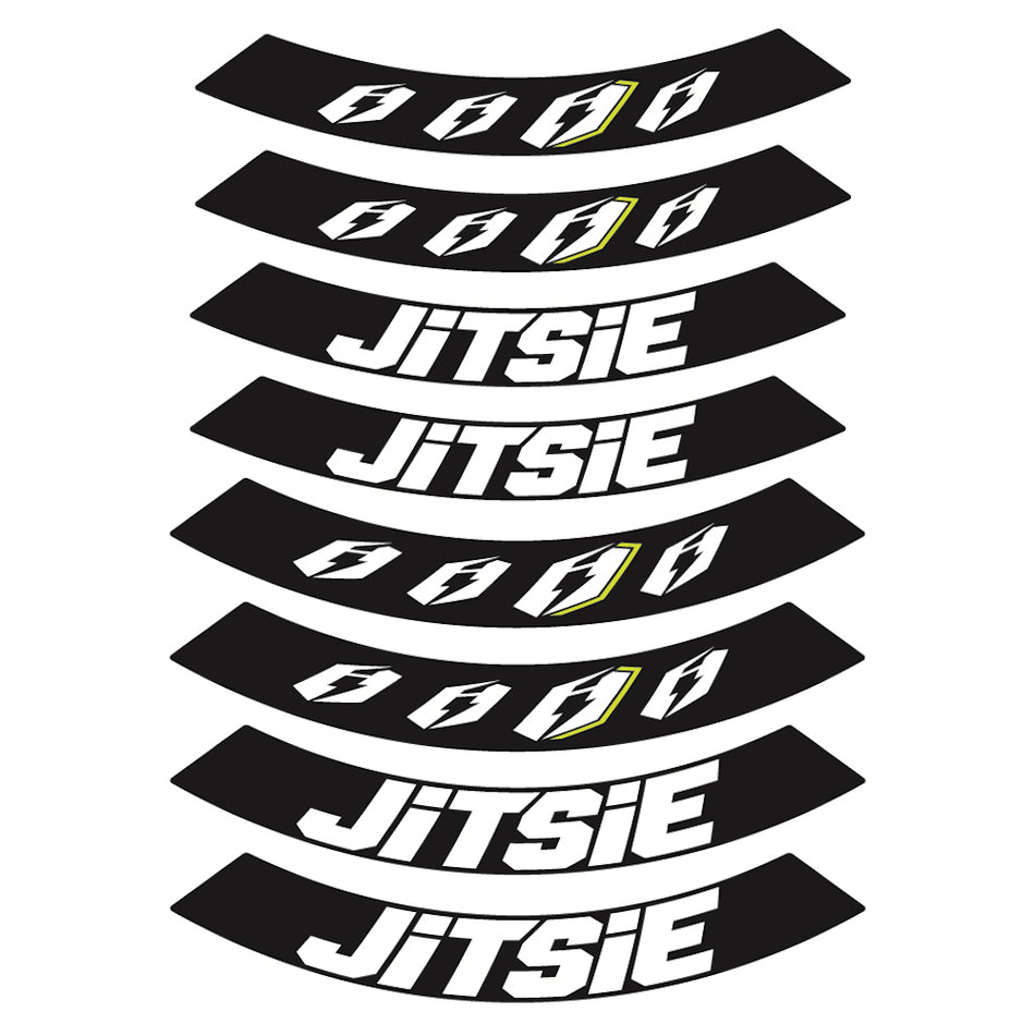 Jitsie Rim Sticker Kit Front/Rear Wheel Club Jitsie
